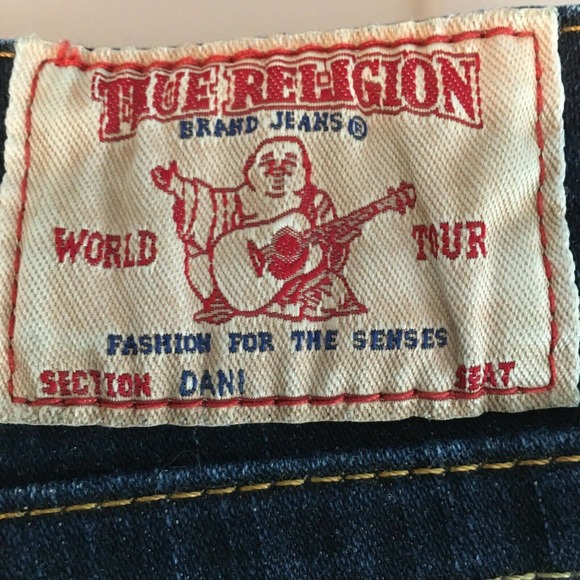 True Religion‎ Jeans Womens Sz 26 Dani Boot Flare Dark Wash Denim Low Rise - Picture 7 of 10